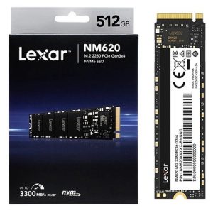 Lexar LNM620 Internal SSD M.2 PCIe Gen 3*4 NVMe 2280 512GB – LNM620X512G-RNNNG