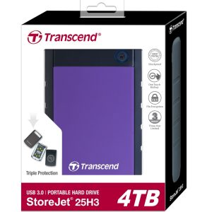 Transcend 4TB StoreJet 25H3 USB 3.0 External Hard Drive 