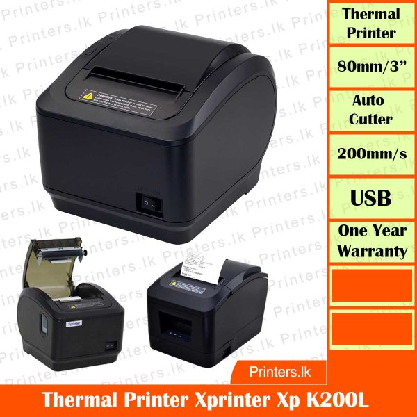 Lan X 80MM Mini Thermal Receipt Printer - Image 3