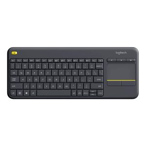 Logitech K400 Plus Wireless Keyboard with Touchpad - Black